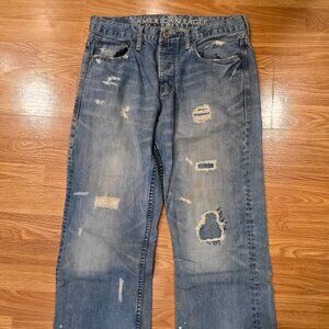 American Eagle Vintage bootcut button fly 32x32 denim jeans